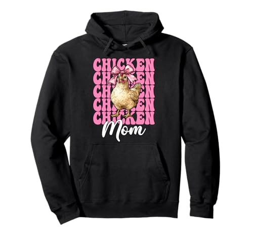 Chicken Mom Mama Chicken Farm Farmer Muttertag Kokette Pullover Hoodie von Womens Coquette Bow Chicken Farmer Farming Gifts
