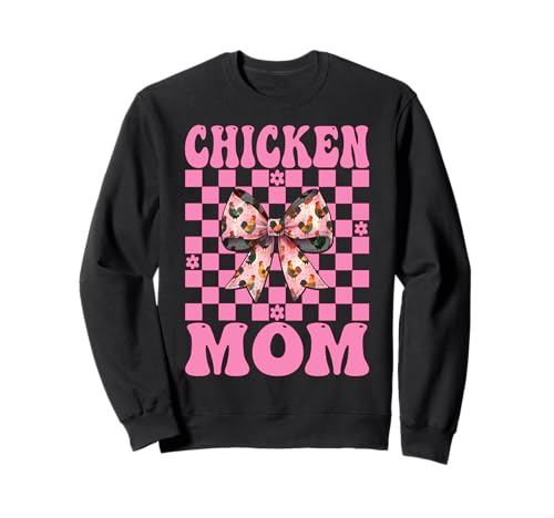 Chicken Mom Mama Chicken Farm Farmer Muttertag Kokette Sweatshirt von Womens Coquette Bow Chicken Farmer Farming Gifts