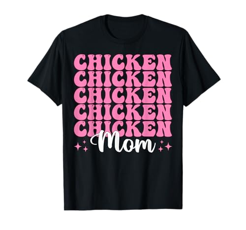Chicken Mom Mama Chicken Farm Farmer Muttertag Kokette T-Shirt von Womens Coquette Bow Chicken Farmer Farming Gifts