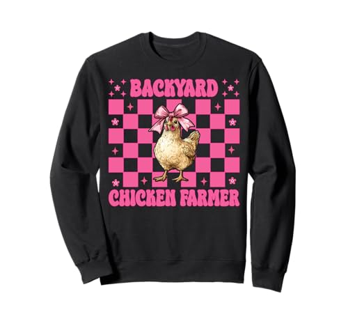 Hinterhof Huhn Farmer Huhn Farm Huhn Mädchen Mama Sweatshirt von Womens Coquette Bow Chicken Farmer Farming Gifts