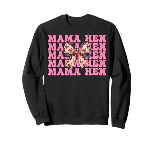 Mama Henne Huhn Mama Hühnerfarm Bauernhof Muttertag Sweatshirt von Womens Coquette Bow Chicken Farmer Farming Gifts