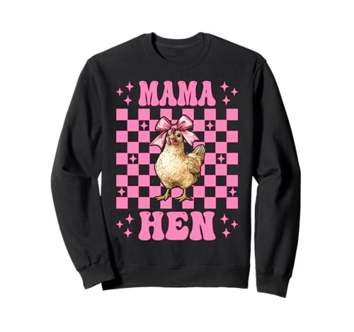 Mama Henne Huhn Mama Hühnerfarm Bauernhof Muttertag Sweatshirt von Womens Coquette Bow Chicken Farmer Farming Gifts