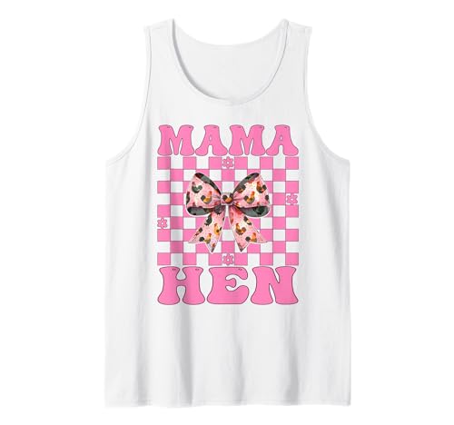Mama Henne Huhn Mama Hühnerfarm Bauernhof Muttertag Tank Top von Womens Coquette Bow Chicken Farmer Farming Gifts