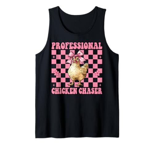 Profi Chicken Chaser Funny Chicken Farm Chicken Girl Tank Top von Womens Coquette Bow Chicken Farmer Farming Gifts
