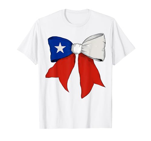 Schleifenband mit Chilenischer Flagge für Mädchen T-Shirt Schleifenband mit Chilenischer Flagge für Mädchen T-Shirt von Womens Coquette Bow Chile Heritage Flag Gifts