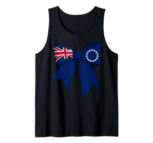 Cookinseln Cook Islander Pride Flag Coquette Bow für Mädchen Tank Top Cookinseln Cook Islander Pride Flag Coquette Bow für Mädchen Tank Top von Womens Coquette Bow Cook Islands Heritage Gifts