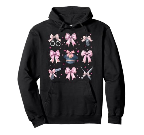 Strafvollzugsbeamter, Mädchen, Kokettenschleife, Rosa Pullover Hoodie Strafvollzugsbeamter, Mädchen, Kokettenschleife, Rosa Pullover Hoodie von Womens Coquette Bow Correctional Officer Gifts
