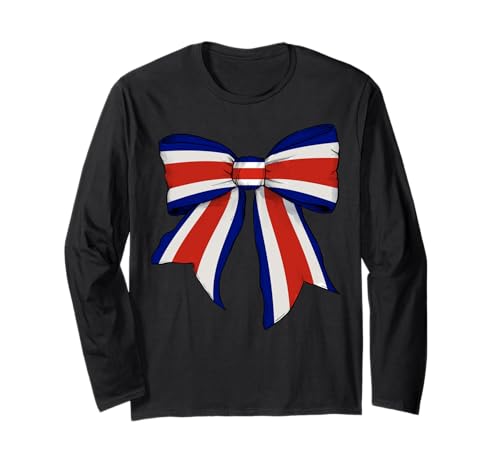 Kokettenschleifenband mit Flagge von Costa Rica, für Mädchen, mit Flagge von Costa Rica Langarmshirt Kokettenschleifenband mit Flagge von Costa Rica, für Mädchen, mit Flagge von Costa Rica Langarmshirt von Womens Coquette Bow Costa Rica Heritage Flag Gifts