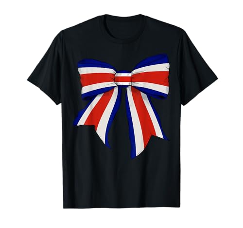 Kokettenschleifenband mit Flagge von Costa Rica, für Mädchen, mit Flagge von Costa Rica T-Shirt Kokettenschleifenband mit Flagge von Costa Rica, für Mädchen, mit Flagge von Costa Rica T-Shirt von Womens Coquette Bow Costa Rica Heritage Flag Gifts
