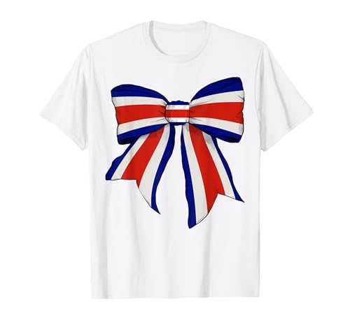 Kokettenschleifenband mit Flagge von Costa Rica, für Mädchen, mit Flagge von Costa Rica T-Shirt Kokettenschleifenband mit Flagge von Costa Rica, für Mädchen, mit Flagge von Costa Rica T-Shirt von Womens Coquette Bow Costa Rica Heritage Flag Gifts