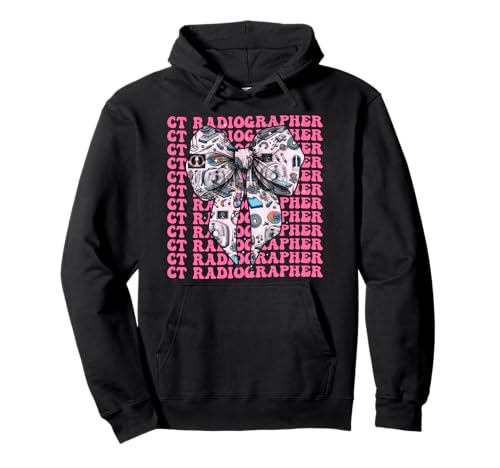 Katzenradiologe CT Tech Radiology Road Tech Mädchen-Kroketten-Bogen Pullover Hoodie von Womens Coquette Bow Ct Radiographer CT Tech Gifts