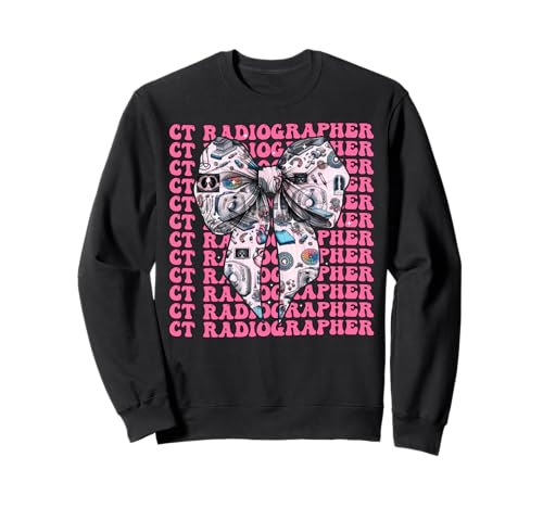 Katzenradiologe CT Tech Radiology Road Tech Mädchen-Kroketten-Bogen Sweatshirt von Womens Coquette Bow Ct Radiographer CT Tech Gifts