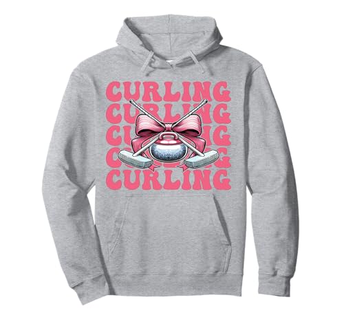 Curling Stone Player Kokettenbogen für Mädchen, Mama Pullover Hoodie von Womens Coquette Bow Curling Stone Player Gifts