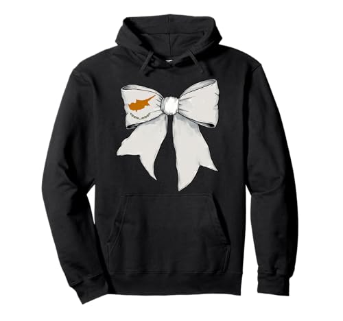 Schleifenband mit Zypern-Flagge für Mädchen Pullover Hoodie Schleifenband mit Zypern-Flagge für Mädchen Pullover Hoodie von Womens Coquette Bow Cyprus Heritage Flag Gifts