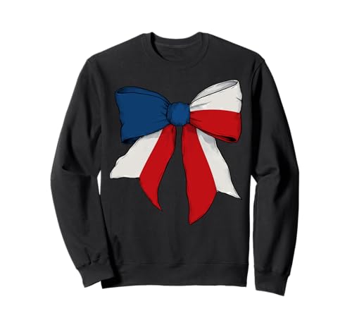Schleifenband mit tschechischer Flagge für Mädchen Sweatshirt von Womens Coquette Bow Czechia Heritage Flag Gifts
