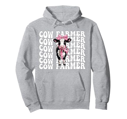 Kuhbauer Milchbauer Kuh Milchvieh Landwirtschaft Mädchen Mama Kokette Pullover Hoodie von Womens Coquette Bow Dairy Farmer Cow Farming Gifts