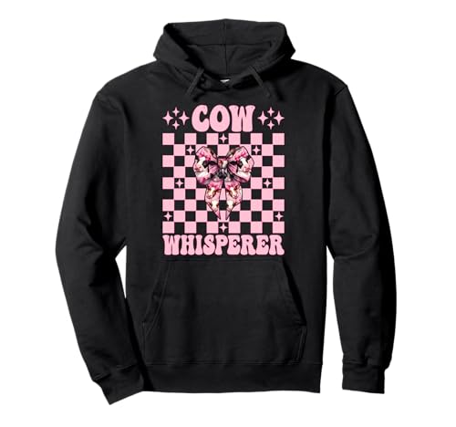 Kuhflüsterer Lustige Milchbauer Kuh Milchvieh Landwirtschaft Mädchen Mama Pullover Hoodie von Womens Coquette Bow Dairy Farmer Cow Farming Gifts