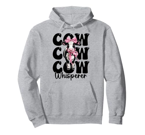 Kuhflüsterer Lustige Milchbauer Kuh Milchvieh Landwirtschaft Mädchen Mama Pullover Hoodie von Womens Coquette Bow Dairy Farmer Cow Farming Gifts