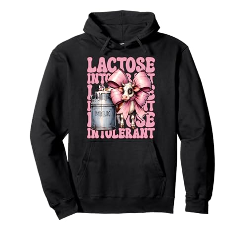 Laktoseintolerante Milchbauer Kuhmilchhaltung Mädchen Mama Pullover Hoodie von Womens Coquette Bow Dairy Farmer Cow Farming Gifts