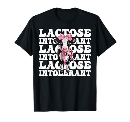 Laktoseintolerante Milchbauer Kuhmilchhaltung Mädchen Mama T-Shirt von Womens Coquette Bow Dairy Farmer Cow Farming Gifts