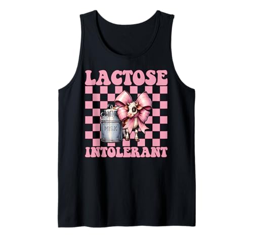 Laktoseintolerante Milchbauer Kuhmilchhaltung Mädchen Mama Tank Top von Womens Coquette Bow Dairy Farmer Cow Farming Gifts