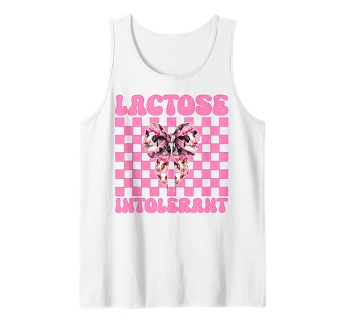 Laktoseintolerante Milchbauer Kuhmilchhaltung Mädchen Mama Tank Top von Womens Coquette Bow Dairy Farmer Cow Farming Gifts