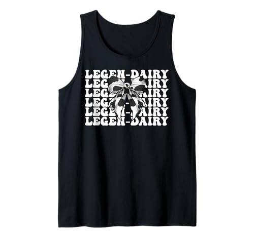 Legen-Dairy Dairy Farmer Kuh Milchvieh Landwirtschaft Mädchen Mama Kokette Tank Top von Womens Coquette Bow Dairy Farmer Cow Farming Gifts