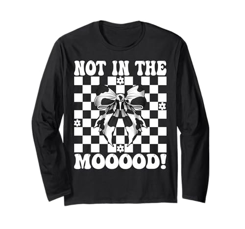 Milchbauer Kuh Milchwirtschaft Mädchen Mama Nicht in der Stimmung! Langarmshirt von Womens Coquette Bow Dairy Farmer Cow Farming Gifts