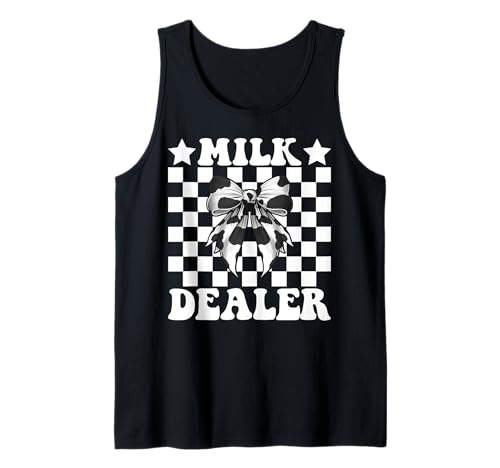 Milchhändler Milchbauer Kuh Milch Landwirtschaft Mädchen Mama Kokette Tank Top von Womens Coquette Bow Dairy Farmer Cow Farming Gifts