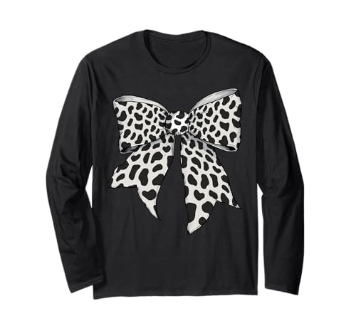 Dalmatiner Hautmuster Halloween Kostüm Mädchen Kokette Schleife Langarmshirt Dalmatiner Hautmuster Halloween Kostüm Mädchen Kokette Schleife Langarmshirt von Womens Coquette Bow Dalmatian Dog Gifts
