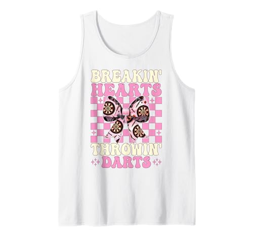 Breakin' Hearts Throwin' Darts Dartscheibe Dart Girl Coquette Tank Top von Womens Coquette Bow Darts Dartboard Dart Gifts