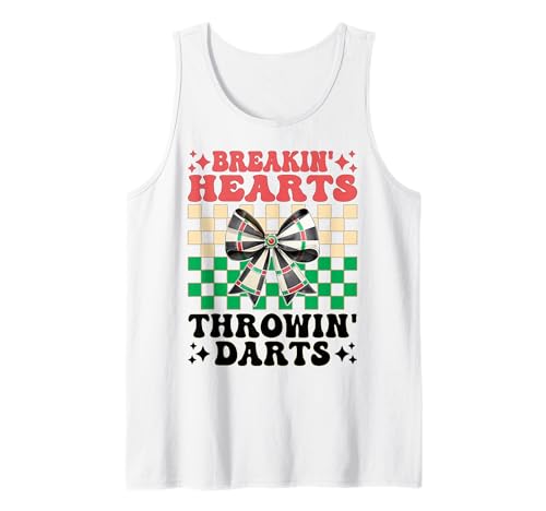 Breakin' Hearts Throwin' Darts Dartscheibe Dart Girl Coquette Tank Top von Womens Coquette Bow Darts Dartboard Dart Gifts
