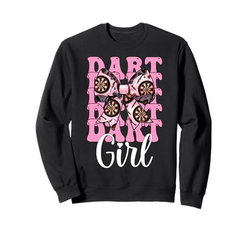 Dart Girl Darts Dartscheibe Pink Coquette Bow Sweatshirt von Womens Coquette Bow Darts Dartboard Dart Gifts