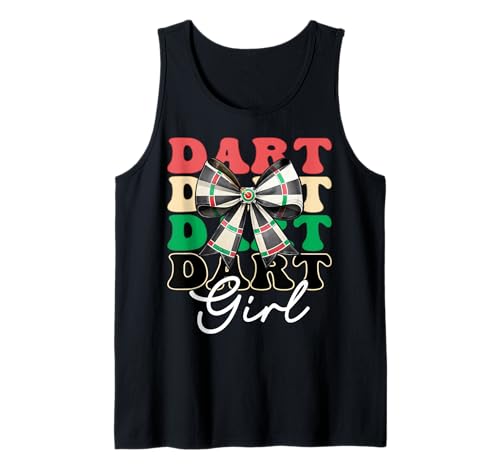 Dart Girl Darts Dartscheibe Pink Coquette Bow Tank Top von Womens Coquette Bow Darts Dartboard Dart Gifts
