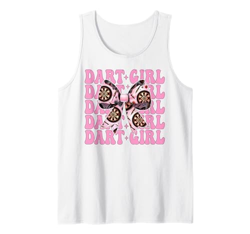 Dart Girl Darts Dartscheibe Pink Coquette Bow Tank Top von Womens Coquette Bow Darts Dartboard Dart Gifts