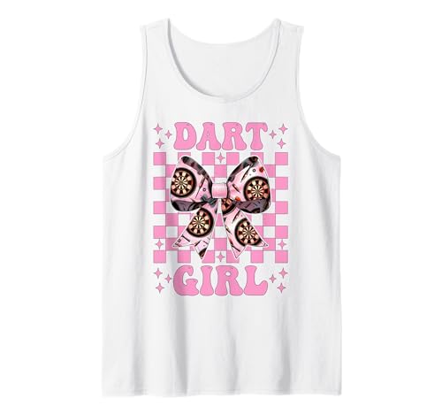 Dart Girl Darts Dartscheibe Pink Coquette Bow Tank Top von Womens Coquette Bow Darts Dartboard Dart Gifts