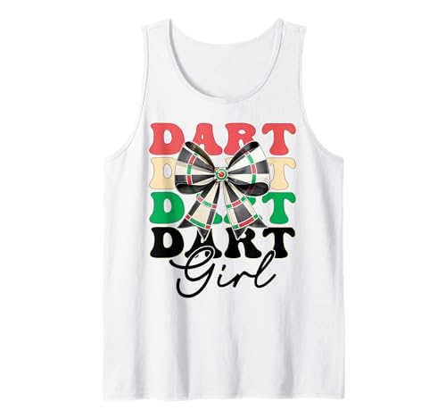 Dart Girl Darts Dartscheibe Pink Coquette Bow Tank Top von Womens Coquette Bow Darts Dartboard Dart Gifts