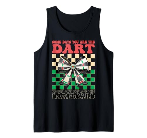 Some Days You Are The Dart Dartscheibe Girl Coquette Bow Tank Top von Womens Coquette Bow Darts Dartboard Dart Gifts