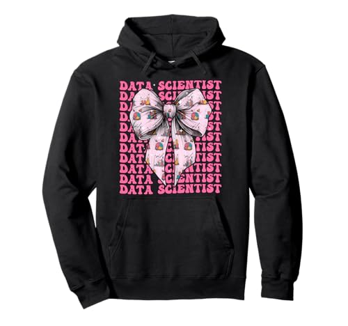 Data Scientist Science Graph Girl Kokettenschleife, rosa Pullover Hoodie von Womens Coquette Bow Data Scientist Science Gifts