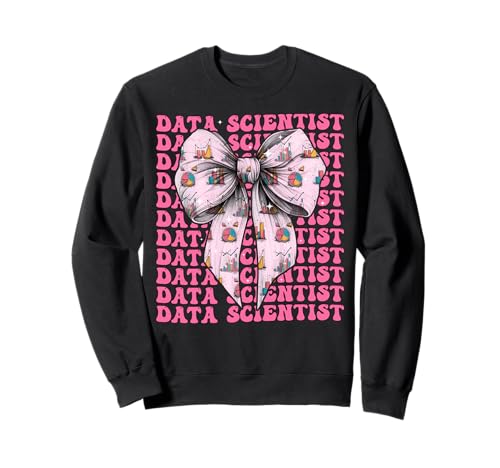 Data Scientist Science Graph Girl Kokettenschleife, rosa Sweatshirt von Womens Coquette Bow Data Scientist Science Gifts
