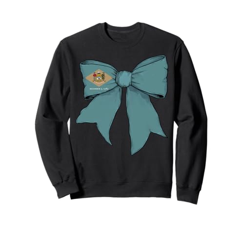 Delaware Schleifenband mit Staatsflagge für Mädchen Sweatshirt Delaware Schleifenband mit Staatsflagge für Mädchen Sweatshirt von Womens Coquette Bow Delaware Heritage Flag Gifts