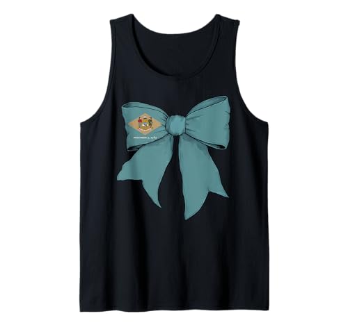 Delaware Schleifenband mit Staatsflagge für Mädchen Tank Top Delaware Schleifenband mit Staatsflagge für Mädchen Tank Top von Womens Coquette Bow Delaware Heritage Flag Gifts