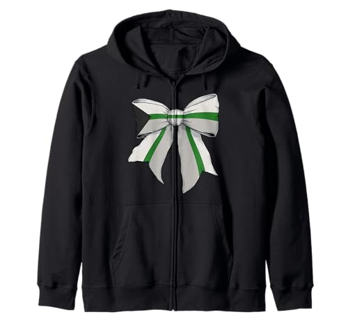 Demiromantic Pride Flag LGBTQ Coquette Bow für Mädchen Kapuzenjacke von Womens Coquette Bow Demiromantic Pride LGBTQ Gifts