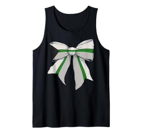 Demiromantic Pride Flag LGBTQ Coquette Bow für Mädchen Tank Top von Womens Coquette Bow Demiromantic Pride LGBTQ Gifts