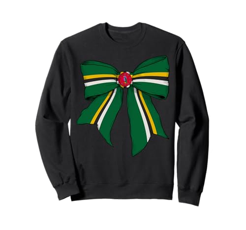 Kokettenschleifenband mit dominikanischer Flagge für Mädchen Sweatshirt Kokettenschleifenband mit dominikanischer Flagge für Mädchen Sweatshirt von Womens Coquette Bow Dominica Heritage Flag Gifts