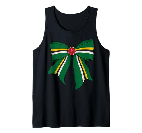 Kokettenschleifenband mit dominikanischer Flagge für Mädchen Tank Top Kokettenschleifenband mit dominikanischer Flagge für Mädchen Tank Top von Womens Coquette Bow Dominica Heritage Flag Gifts