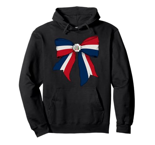 Dominikanische Republik Dominikanische Stolz Flagge Mädchen Kokette Schleife Pullover Hoodie Dominikanische Republik Dominikanische Stolz Flagge Mädchen Kokette Schleife Pullover Hoodie von Womens Coquette Bow Dominican Republic Gifts