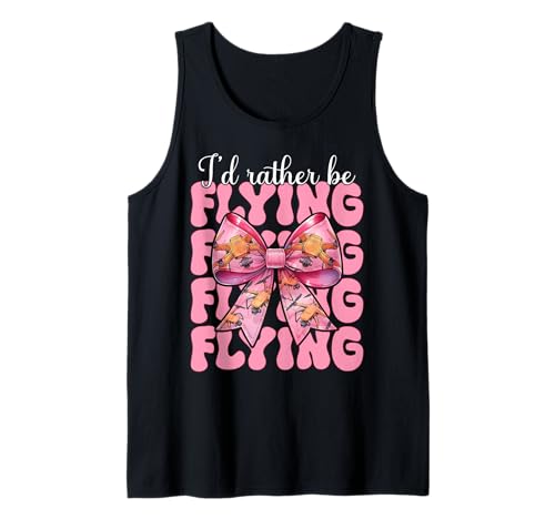 Drohnenpilot RC Quadcopter Girl Ich fliege lieber Tank Top von Womens Coquette Bow Drone Pilot Quadcopter Gifts