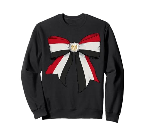 Ägypten Ägypten Pride Flagge Mädchen Kokette Schleife Band Sweatshirt Ägypten Ägypten Pride Flagge Mädchen Kokette Schleife Band Sweatshirt von Womens Coquette Bow Egypt Heritage Flag Gifts