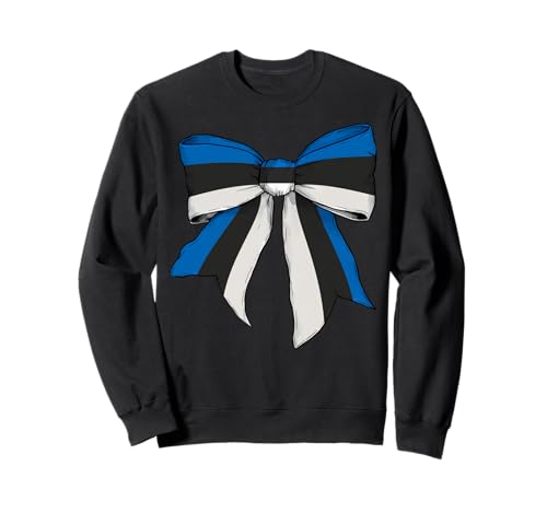 Estland Estland Pride Flag Girl Coquette Bow Ribbon Sweatshirt Estland Estland Pride Flag Girl Coquette Bow Ribbon Sweatshirt von Womens Coquette Bow Estonia Heritage Flag Gifts